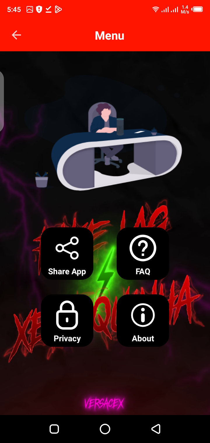 Fake Lag APK screenshot showing app interface
